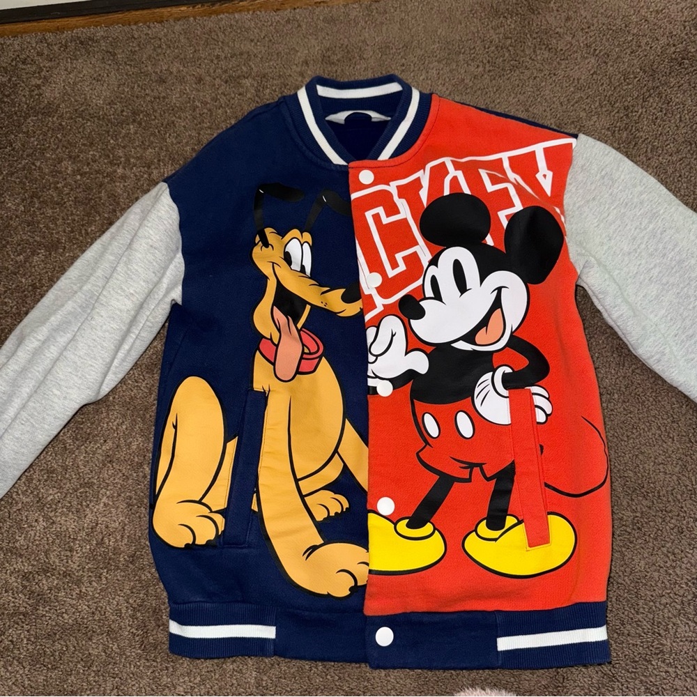 Disney Kids Mickey & Pluto Jacket - Red, Blue, Gray